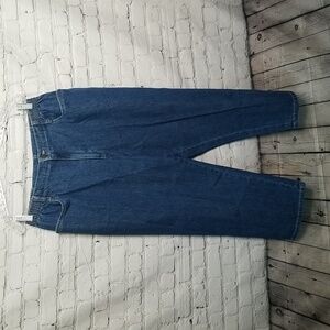 Blassport Vintage Mom Capri Jeans Stretch Side Waist Size 12 EUC